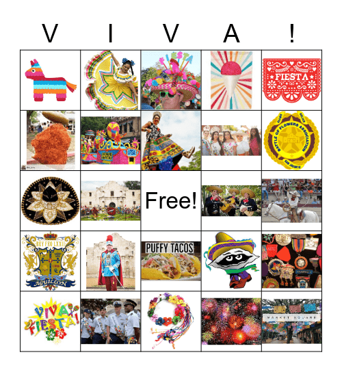 FIESTA SA! Bingo Card