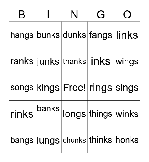 Welded Sounds Bingo Card