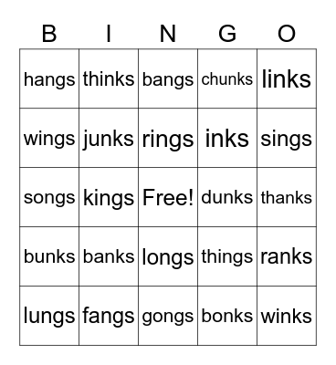 Welded Sound Bingo Card