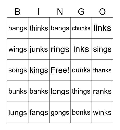 Welded Sound Bingo Card