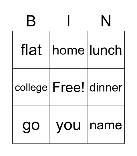 ESOL Literacies Bingo Card