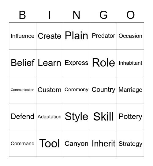 End of the Year Bingo- Reach 4 Bingo Card