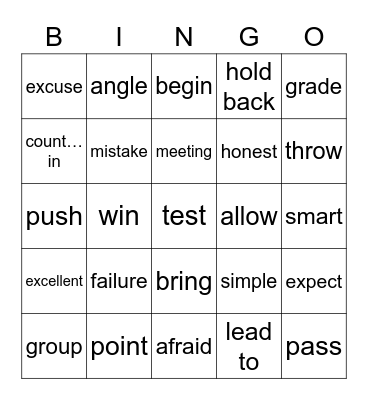 Unit 6 B 4 Bingo Card