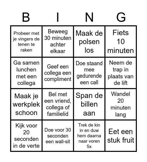 Transfer-Solutions Bingo Card