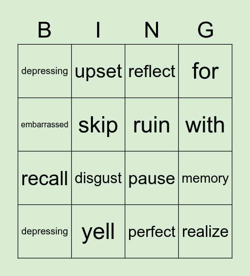 LT_Book 1 _ Unit 1 Bingo Card