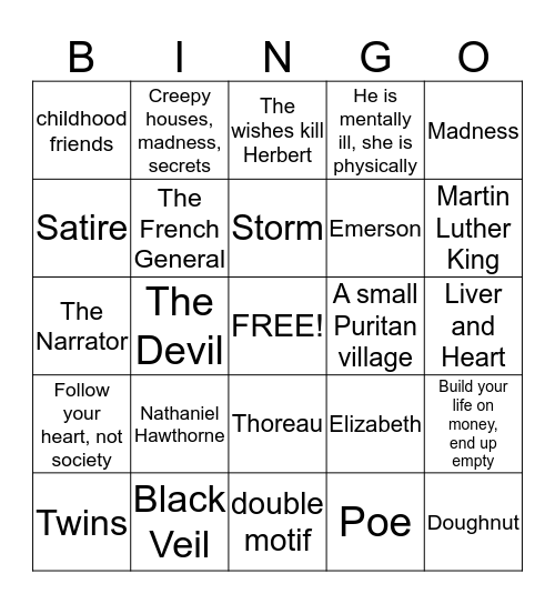 Bingo Card