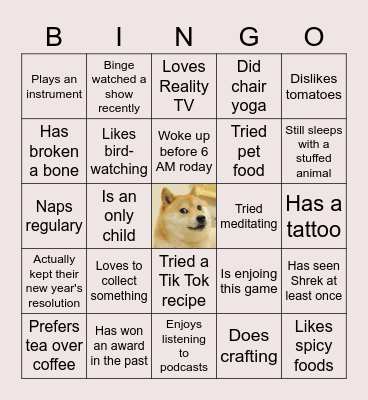 Random Bingo.2 Bingo Card