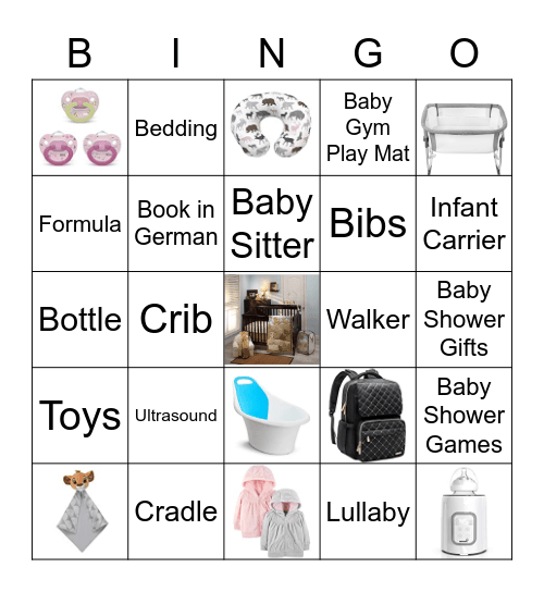 Baby Shower Jason Bingo Card