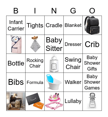 Baby Shower Jason Bingo Card