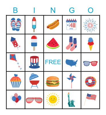 Star Spangled Bingo Card