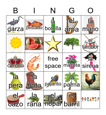Loteria Mi Pueblito Bingo Card