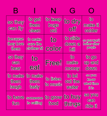 why Bingo Card