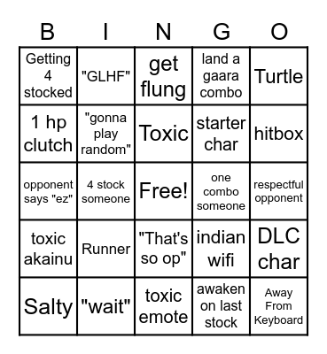 I love aba! Bingo Card