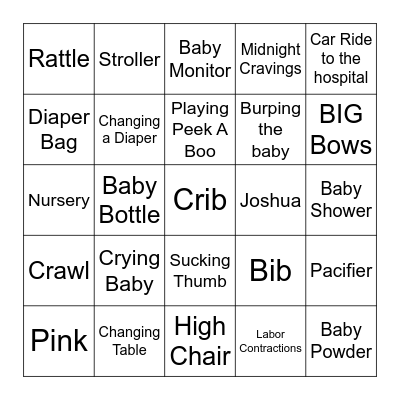 Life's Better At the Lake Baby Shower Bingo Card