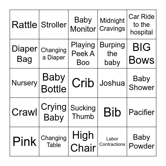 Life's Better At the Lake Baby Shower Bingo Card