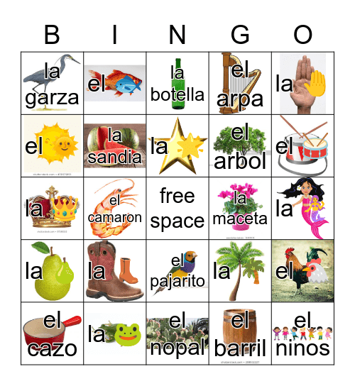 Loteria Mi Pueblito Bingo Card