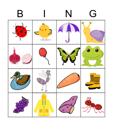 Word Rhythm Bingo! Bingo Card