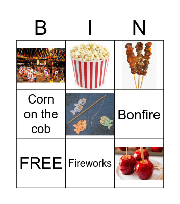 June Party Bingo Card