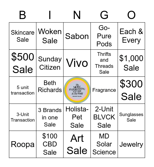 SHOWFIELDS BINGO Card