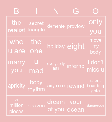 2 Bingo Card