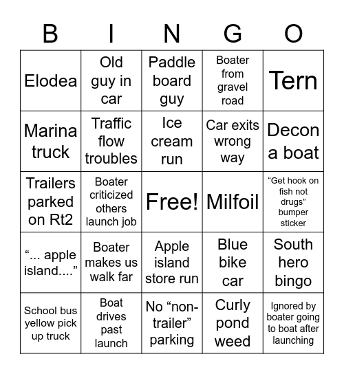 South hero launch bingo Card