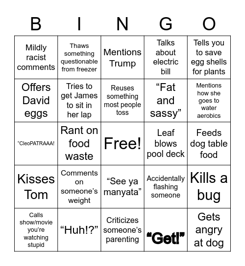 Beach Vacay 2021 Bingo Card