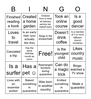 Educator Appreciation Picnic Bingo Card