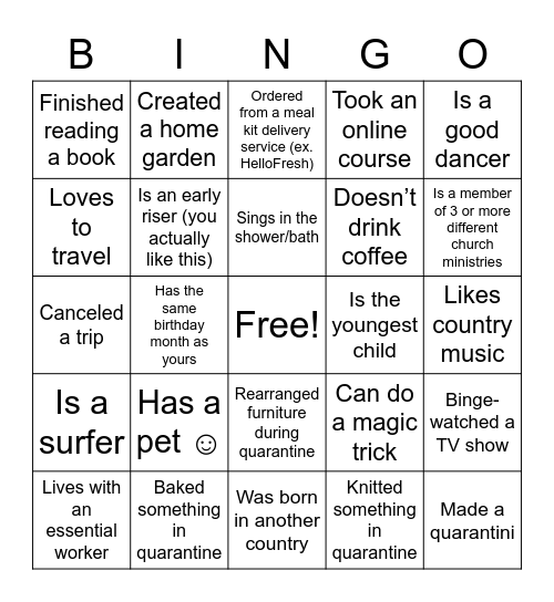 Educator Appreciation Picnic Bingo Card