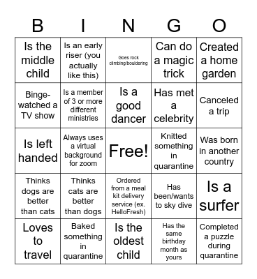 Educator Appreciation Picnic Bingo Card