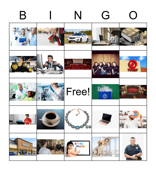 job Bingo Card