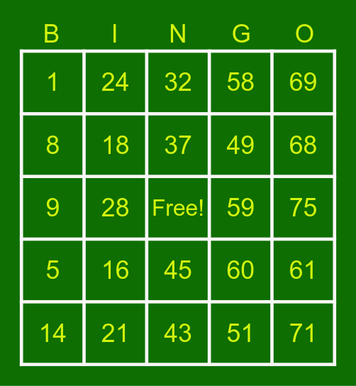 IGN - Jahmeel Bingo Card