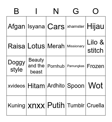 Punya Abel Bingo Card