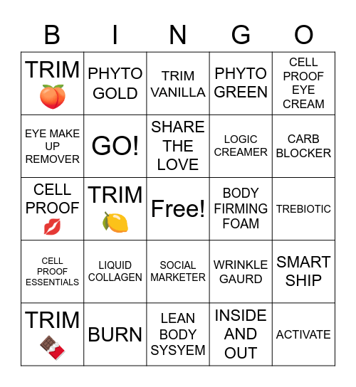 MODERE Bingo Card