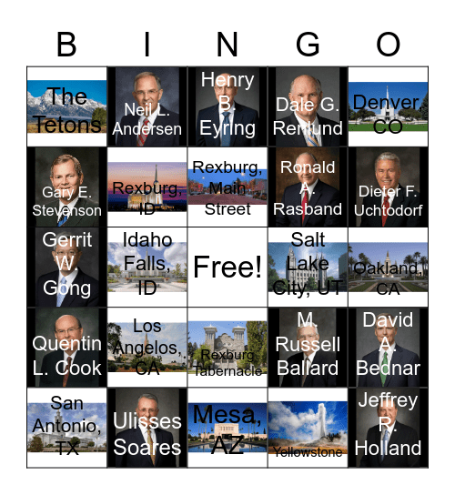 Edwards FHE Bingo Card