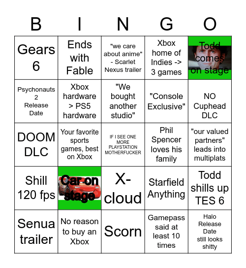 ECH BACH Bingo Card