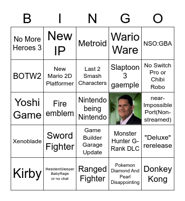 Nintendo E3 bingo 2021 Bingo Card