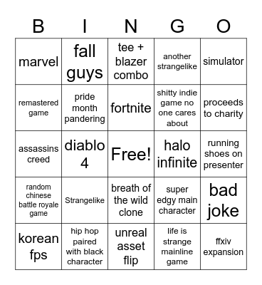 june 13 Bingo Card