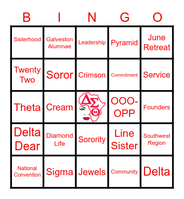 GAC Bingo Card