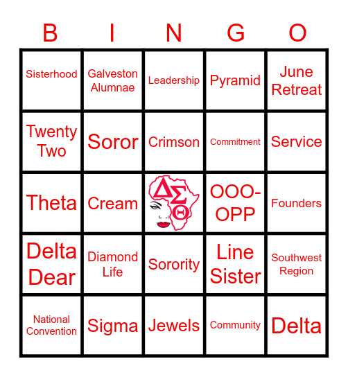 GAC Bingo Card