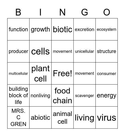 Unit 2 -Eur-Zika Bingo Card