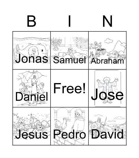 Bible Bingo Card