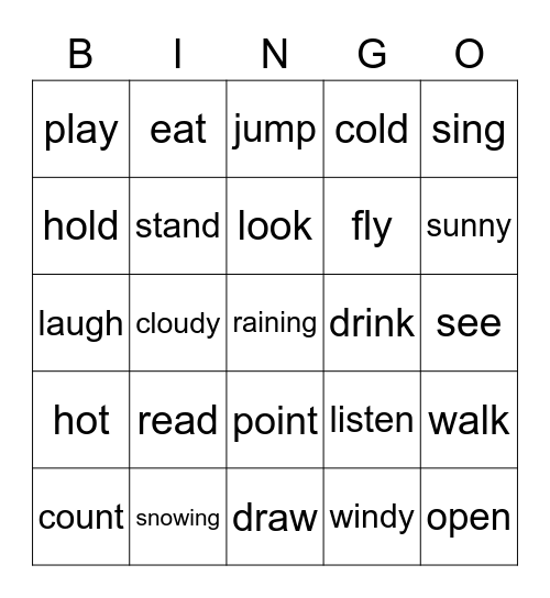 Unit 10, 11, 12 Bingo Card