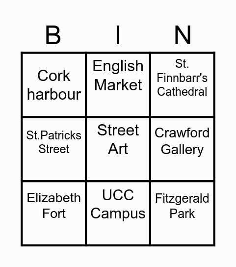 Cork Bingo Card