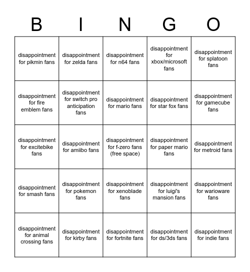 jq Bingo Card