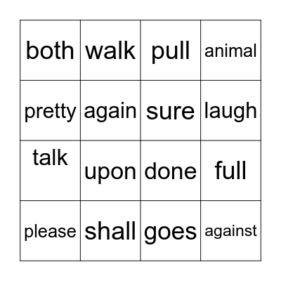 Charles, Hunter Bingo Card