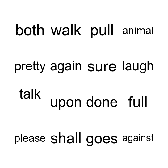 Charles, Hunter Bingo Card