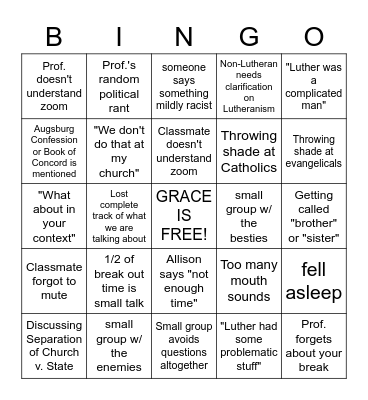 MDIVX BINGO Card