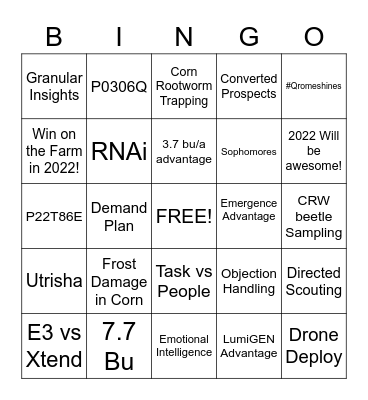 Pioneer BINGO Card