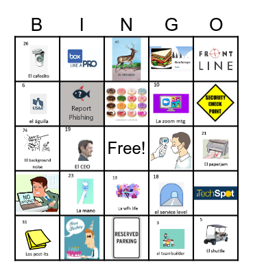 Adelante 2020 Bingo Card