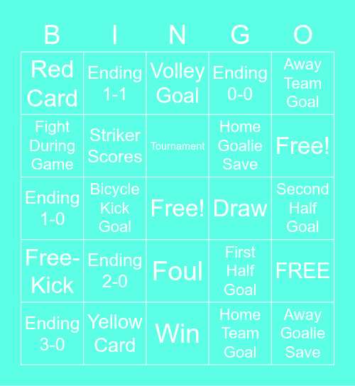 Bingoal ⚽ Bingo Card
